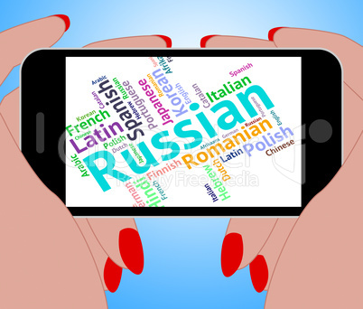 Russian Language Represents International Words And Word