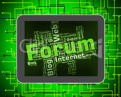 Forum Word Means Social Media And Chat