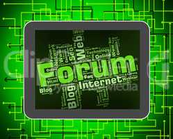 Forum Word Means Social Media And Chat