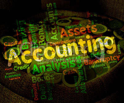 Accounting Words Represents Balancing The Books And Accountant