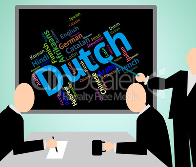 Dutch Language Shows The Netherlands And International