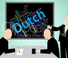 Dutch Language Shows The Netherlands And International