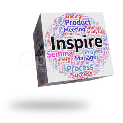 Inspire Word Shows Spur On And Encourages