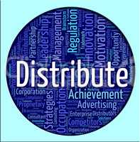 Distribute Word Means Supply Chain And Delivery