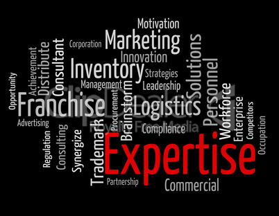 Expertise Word Represents Knowledge Education And Capabilities