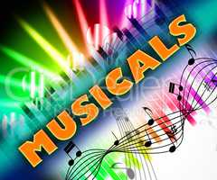 Musicals Word Means Sound Track And Acoustic