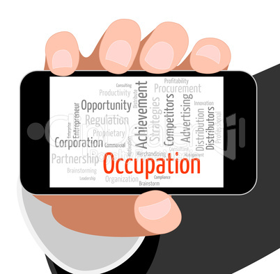 Occupation Word Shows Line Of Work And Career