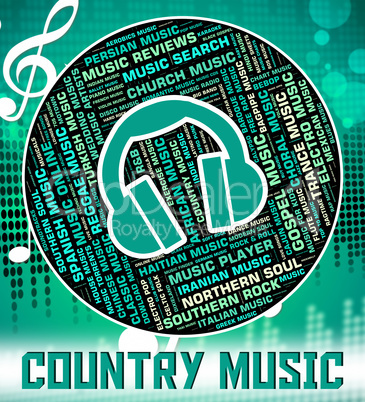 Country Music Shows Sound Track And Audio