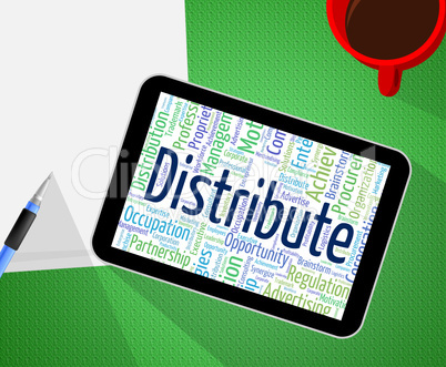 Distribute Word Means Supply Chain And Delivery