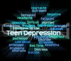 Teen Depression Indicates Lost Hope And Adolescent