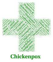 Chickenpox Illness Represents Poor Health And Affliction