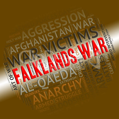 Falklands War Means Warfare Fight And Fighting