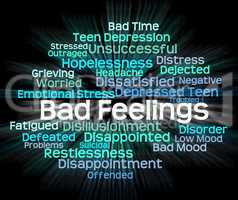 Bad Feeling Indicates Hatred Rancor And Wordcloud