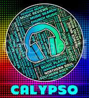 Calypso Music Indicates Sound Track And Caribbean