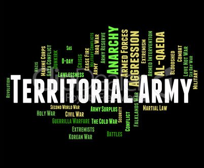 Territorial Army Means Armed Services And Tavr