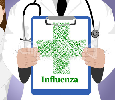 Influenza Word Means Ill Health And Affliction