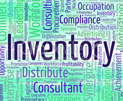 Inventory Word Shows Logistic Wordclouds And Supply