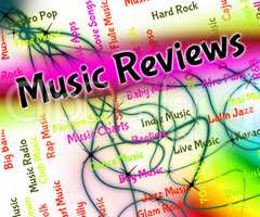 Music Reviews Shows Sound Track And Assess