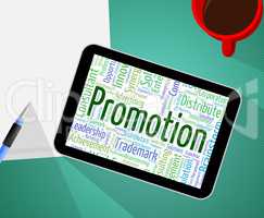 Promotion Word Represents Closeout Sale And Promotional