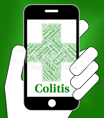 Colitis Illness Indicates Inflammatory Bowel Disease And Afflict