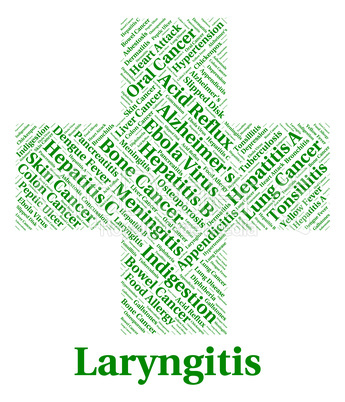 Laryngitis Illness Indicates Poor Health And Affliction