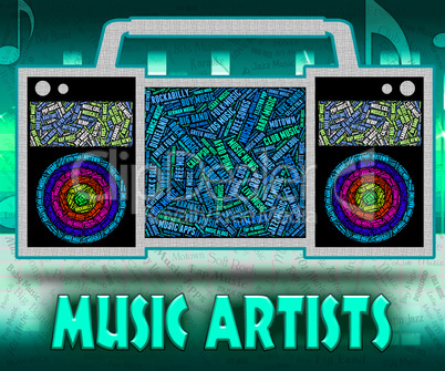 Music Artists Represents Sound Track And Audio