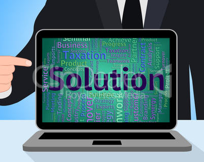 Solution Word Indicates Solving Solutions And Achievement