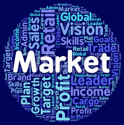 Market Word Indicates Marketplace Fair And Text