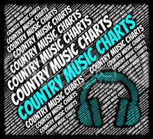 Country Music Charts Shows Best Seller And Audio