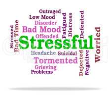 Stressful Word Means Pressure Stressed And Pressures