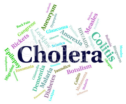 Cholera Disease Represents Poor Health And Attack