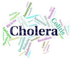 Cholera Disease Represents Poor Health And Attack