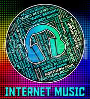 Internet Music Means World Wide Web And Harmony