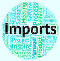 Imports Word Indicates Buy Abroad And Business