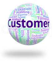 Customer Word Indicates Shoppers Consumer And Purchaser
