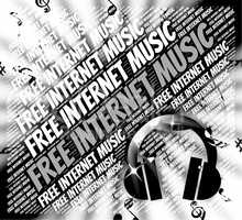 Free Internet Music Represents Sound Track And Acoustic