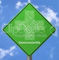 Gastroenteritis Sign Indicates Intestinal Flu And Disease
