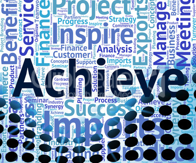Achieve Word Means Winner Wordcloud And Achievement