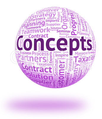 Concepts Word Represents Conception Thinking And Ideas