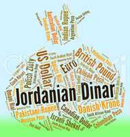 Jordanian Dinar Shows Worldwide Trading And Broker