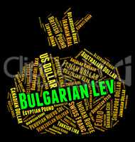 Bulgarian Lev Represents Exchange Rate And Currency