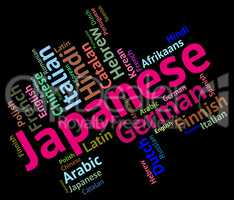 Japanese Language Indicates Cjapan Translate And Translator