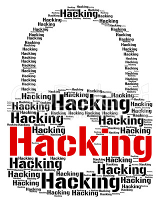 Hacking Lock Represents Vulnerable Wordcloud And Crack