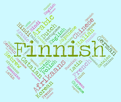 Finnish Language Means Words International And Languages