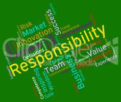Responsibility Words Shows Management Obliged And Responsible