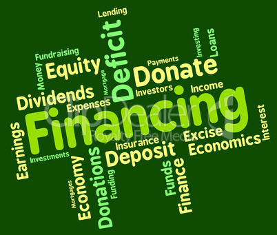 Financing Word Means Business Trading And Money