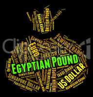 Egyptian Pound Shows Worldwide Trading And Coin