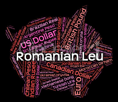 Romanian Leu Shows Worldwide Trading And Currency
