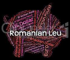 Romanian Leu Shows Worldwide Trading And Currency