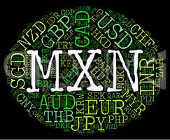Mxn Currency Means Forex Trading And Banknote